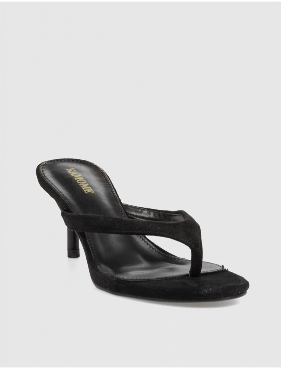 SANDALIA DE DEDO KAMOME TRENDS RAY NEGRO