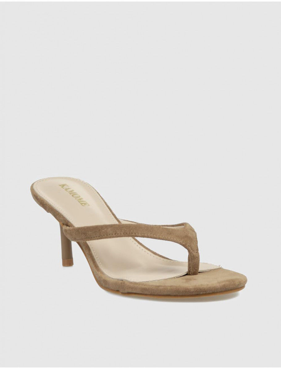 SANDALIA DE DEDO KAMOME TRENDS RAY TAUPE
