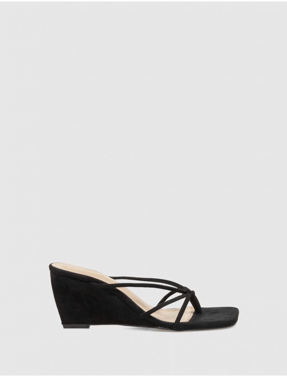SANDALIA DE DEDO KAMOME TRENDS ZIRES NEGRO