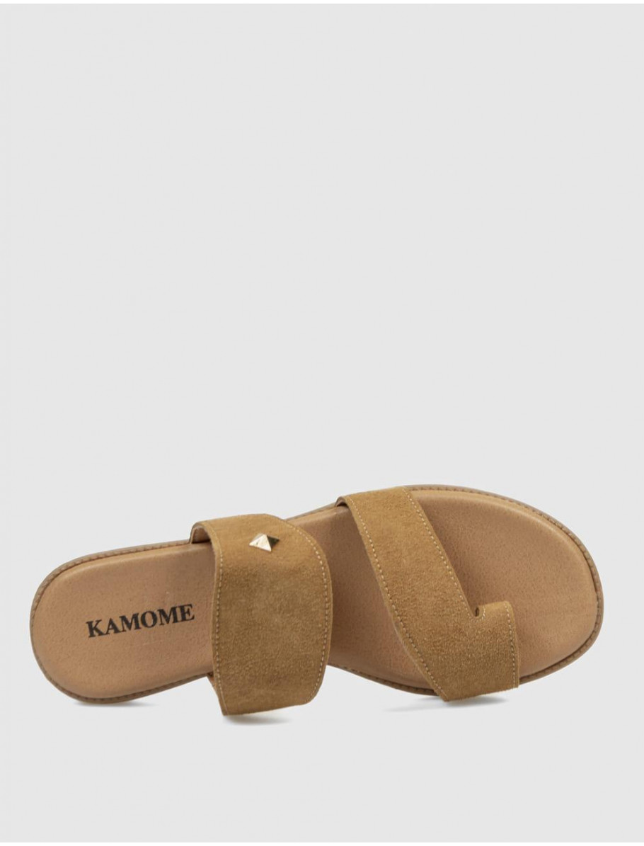 SANDALIA DE DEDO KAMOME TRENDS LISA CaMEL