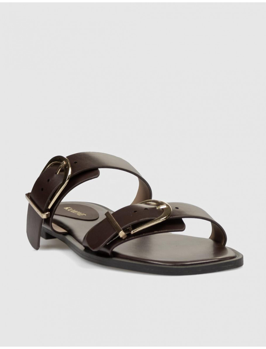 SANDALIA KAMOME TRENDS BRIZZI MARRoN