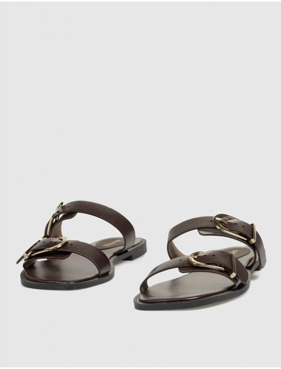 SANDALIA KAMOME TRENDS BRIZZI MARRoN