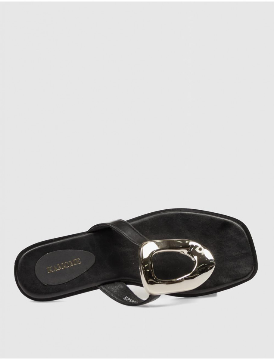 SANDALIA DE DEDO KAMOME TRENDS SANGO NEGRO