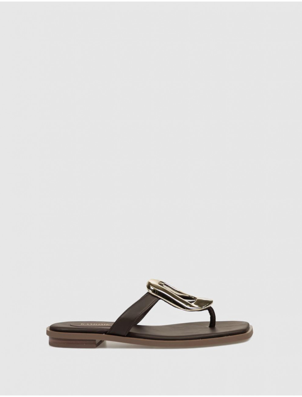 SANDALIA DE DEDO KAMOME TRENDS SANGO MARRoN
