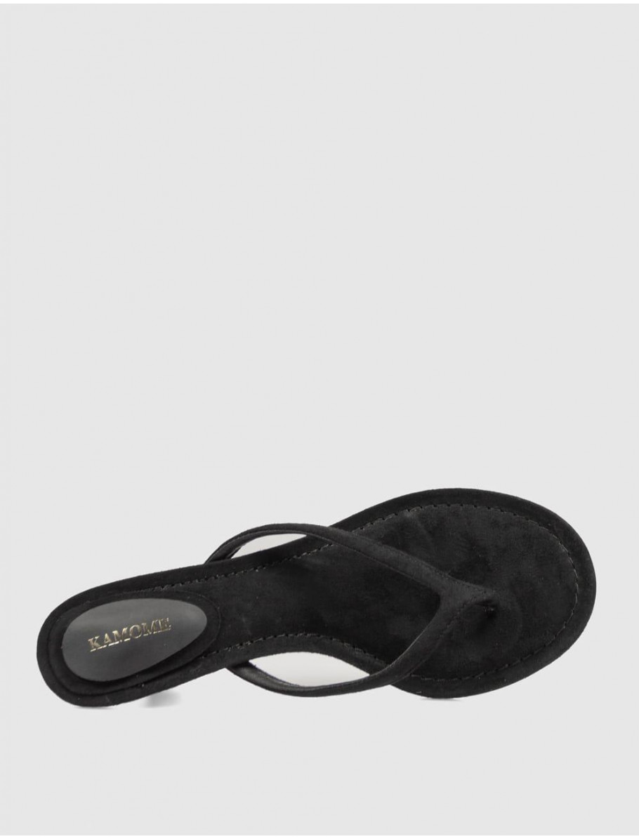 SANDALIA DE DEDO KAMOME TRENDS ANAYA NEGRO