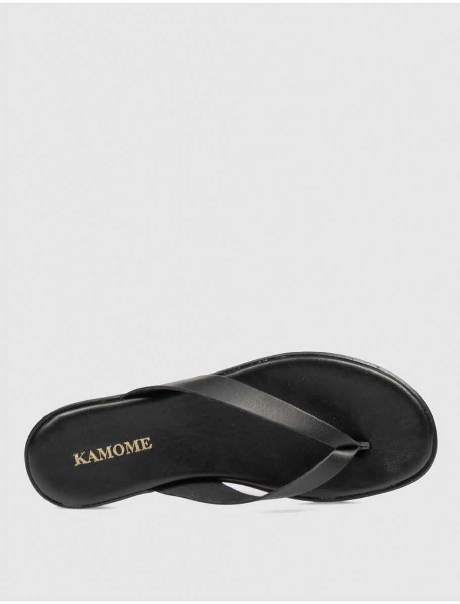 SANDALIA DE DEDO KAMOME ENDY NEGRO
