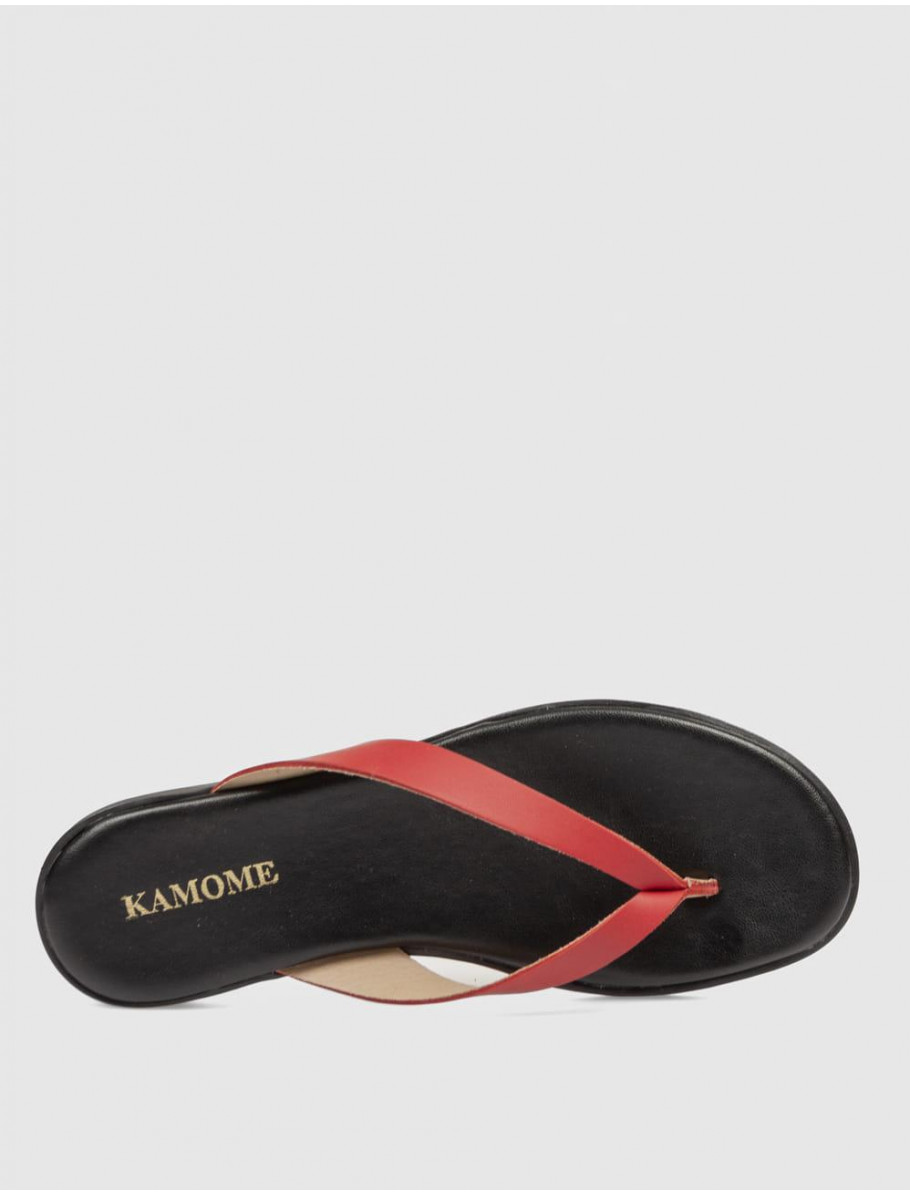 SANDALIA DE DEDO KAMOME ENDY ROJO