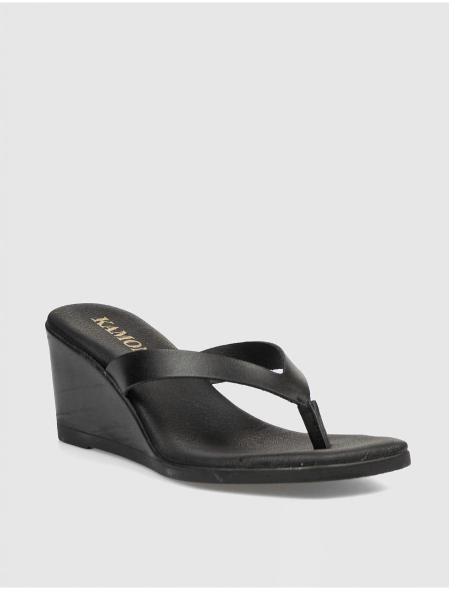 SANDALIA DE DEDO KAMOME MAFFI NEGRO