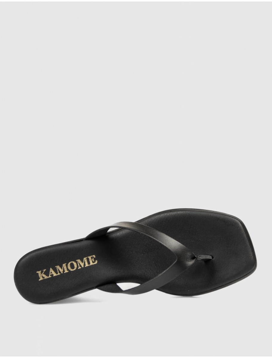 SANDALIA DE DEDO KAMOME MAFFI NEGRO