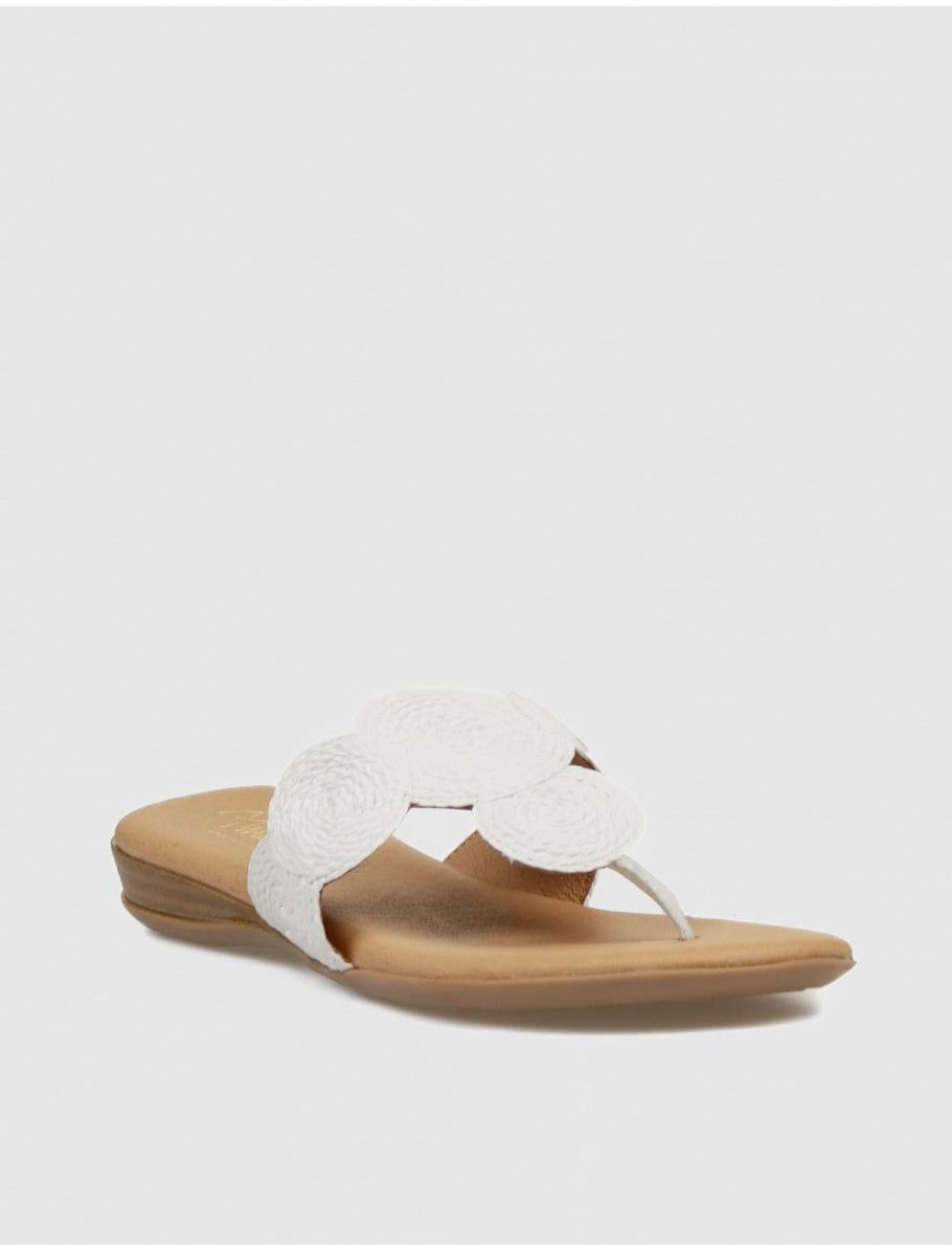 SANDALIA DE DEDO PINAZ 644 BLANCO