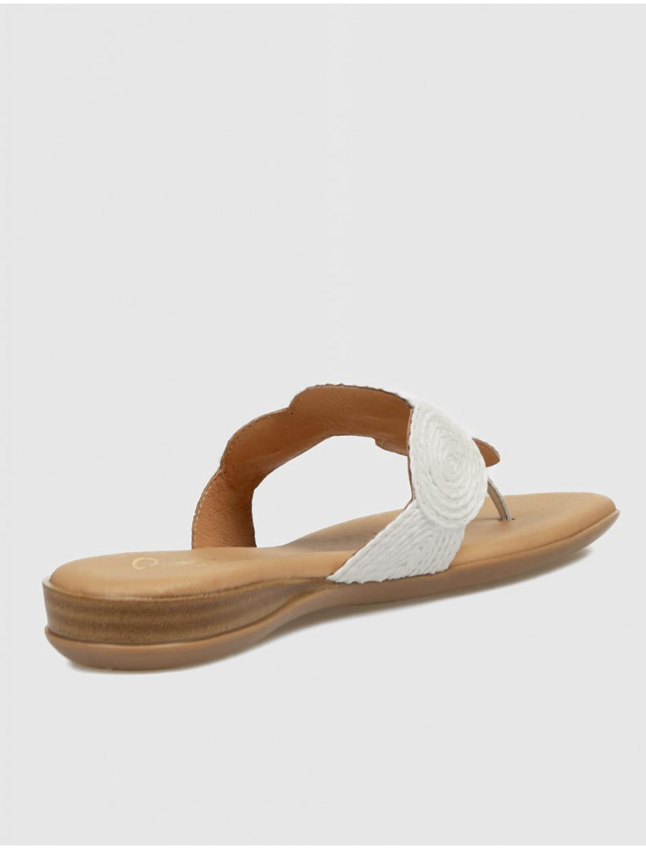 SANDALIA DE DEDO PINAZ 644 BLANCO