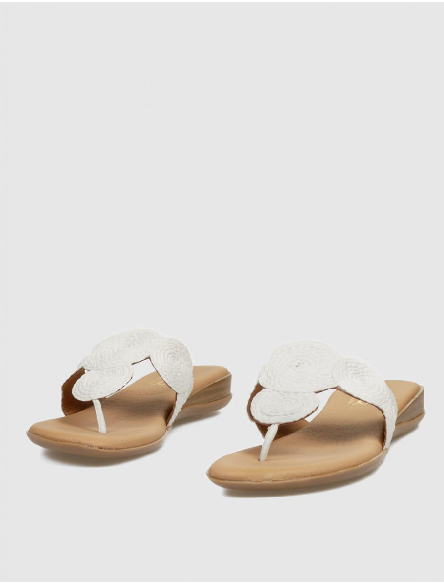 SANDALIA DE DEDO PINAZ 644 BLANCO