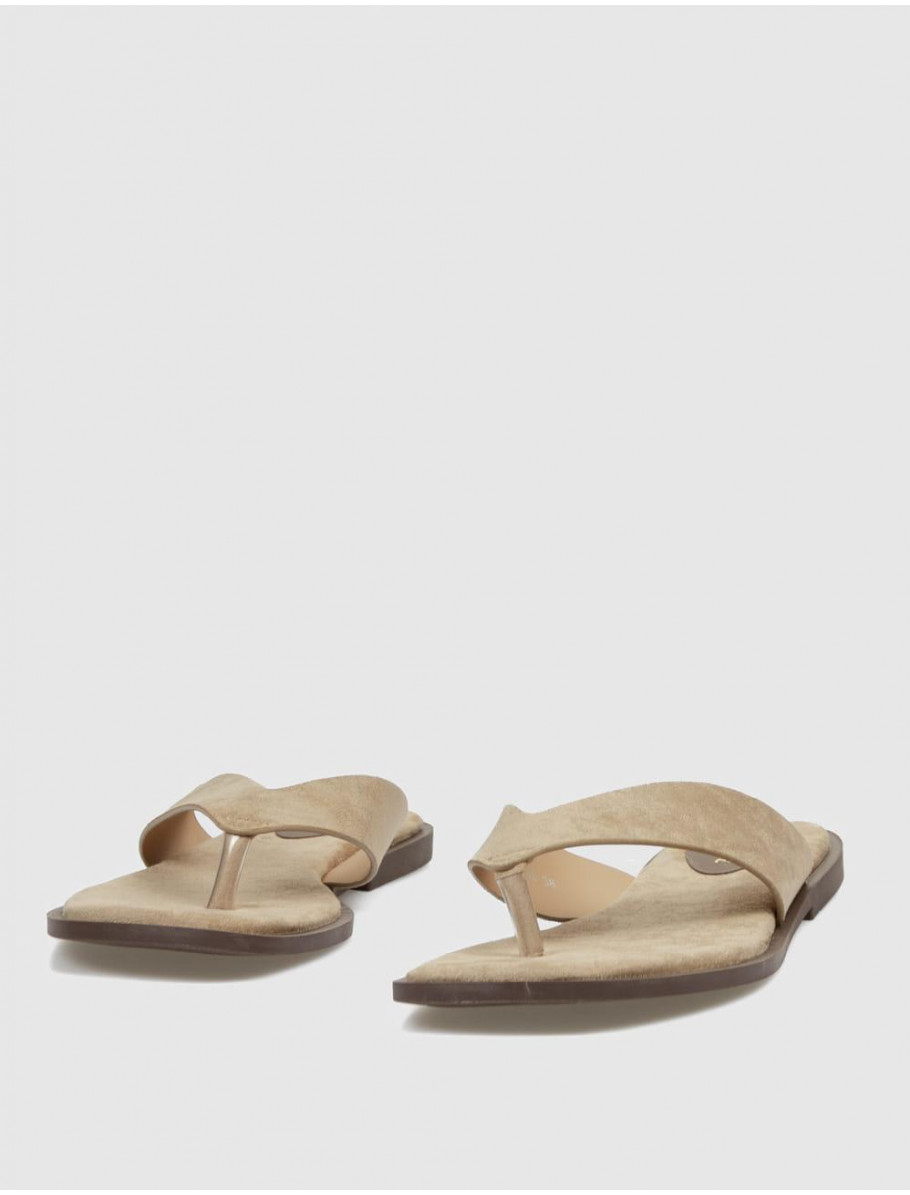 SANDALIA DE DEDO KAMOME TRENDS MICOL BEIG