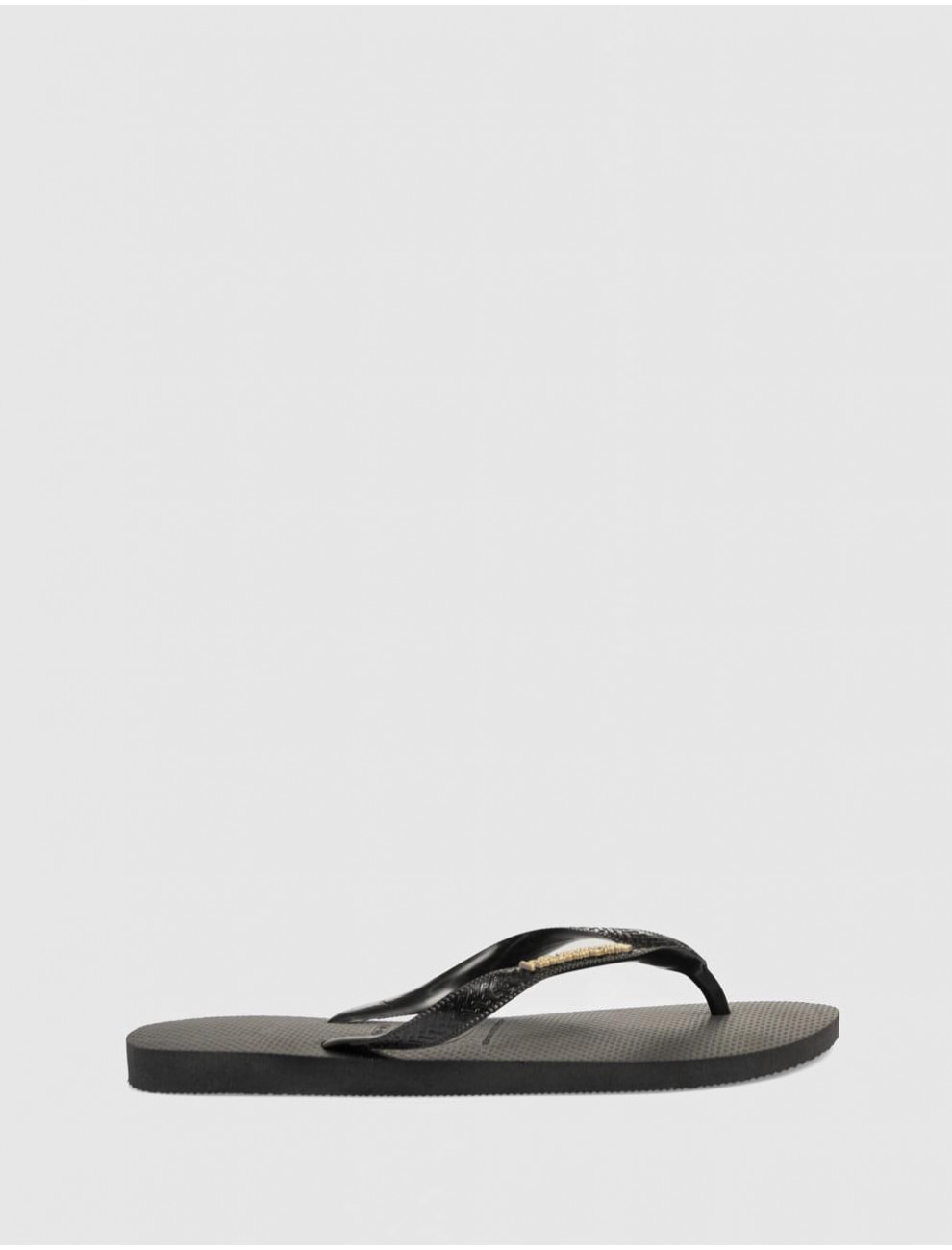 CHANCLA HAVAIANAS LOGO METALLIC NEGRO