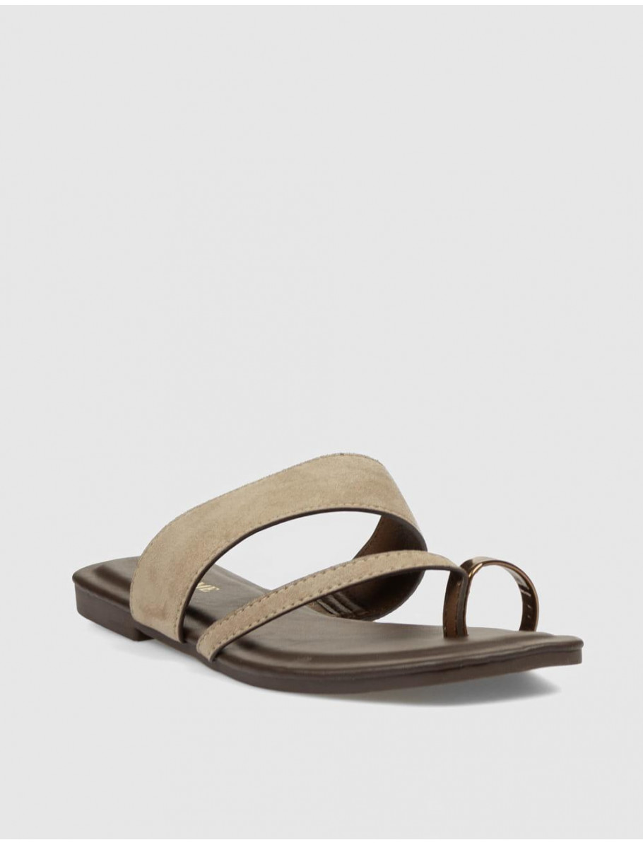 SANDALIA DE DEDO KAMOME TRENDS ROMELLI BEIG