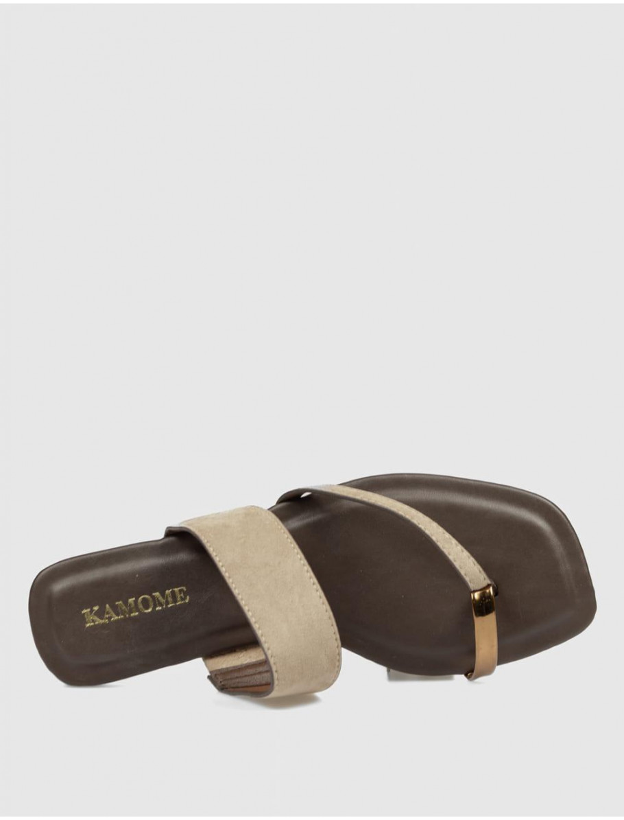 SANDALIA DE DEDO KAMOME TRENDS ROMELLI BEIG