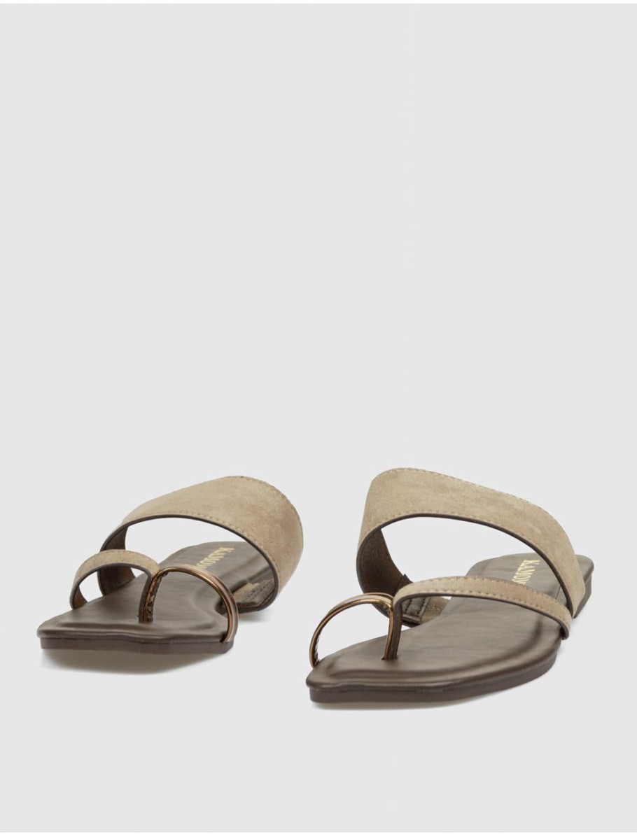 SANDALIA DE DEDO KAMOME TRENDS ROMELLI BEIG