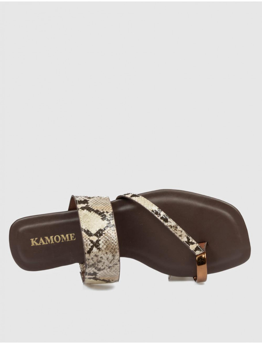 SANDALIA DE DEDO KAMOME TRENDS ROMELLI SERPIENTE