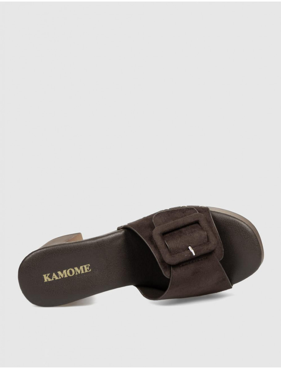 SANDALIA KAMOME TRENDS DUKA MARRoN