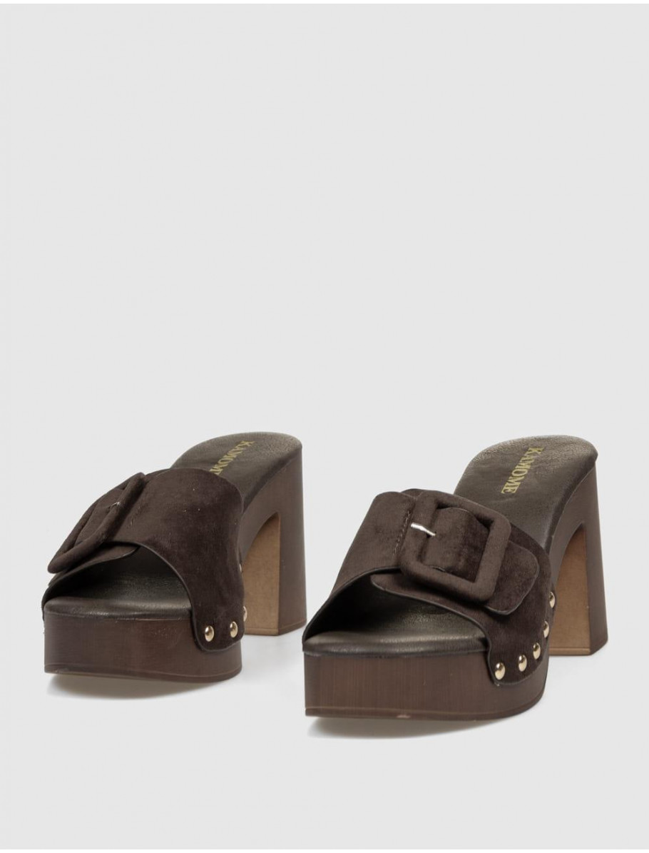 SANDALIA KAMOME TRENDS DUKA MARRoN