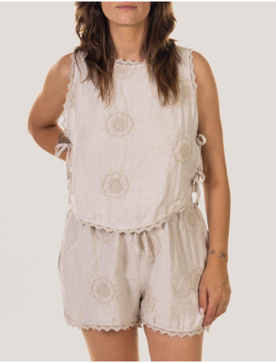 CAMISETA OBVIO MUSSO BEIG