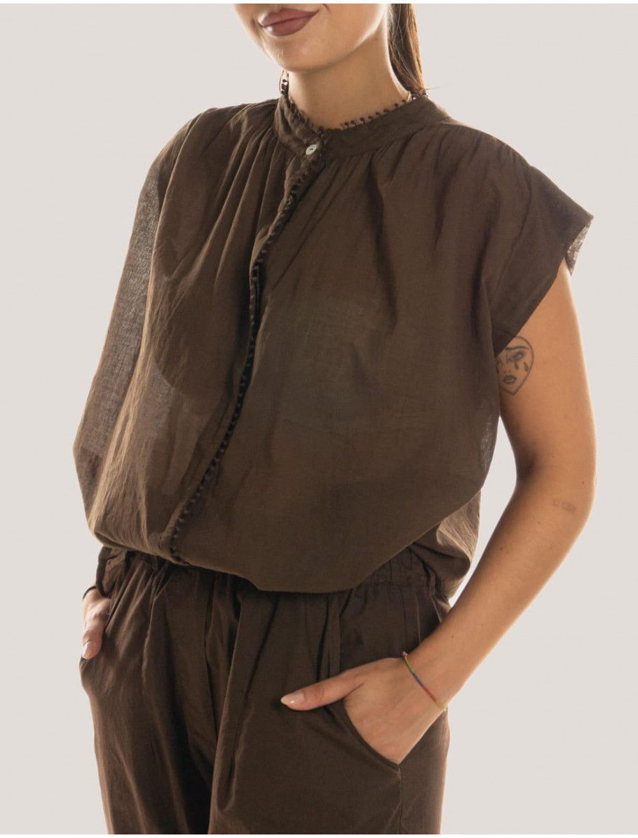 BLUSA OBVIO POVIC MARRoN