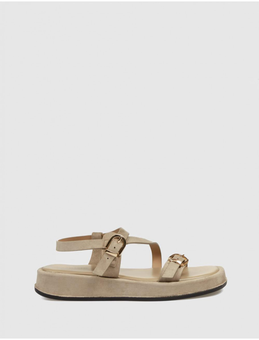 SANDALIA KAMOME TRENDS SERRA BEIG