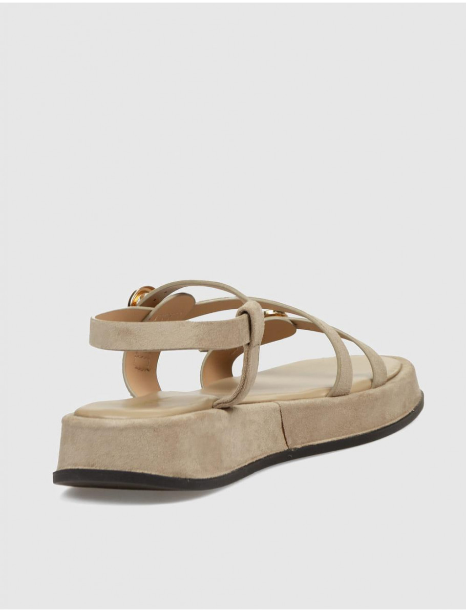 SANDALIA KAMOME TRENDS SERRA BEIG
