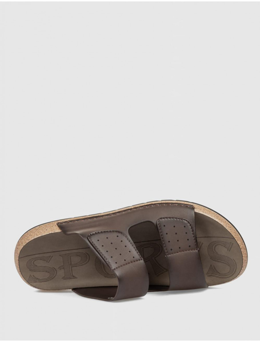 SANDALIA KAMOME TRENDS VELEZ MARRoN