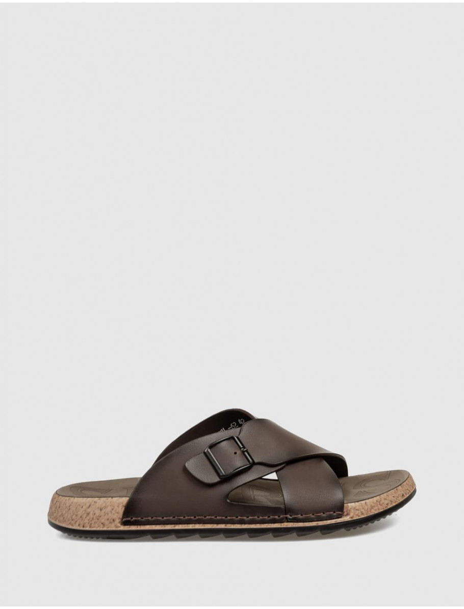 SANDALIA KAMOME TRENDS GUNAS MARRoN