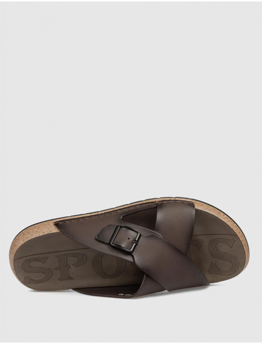 SANDALIA KAMOME TRENDS GUNAS MARRoN