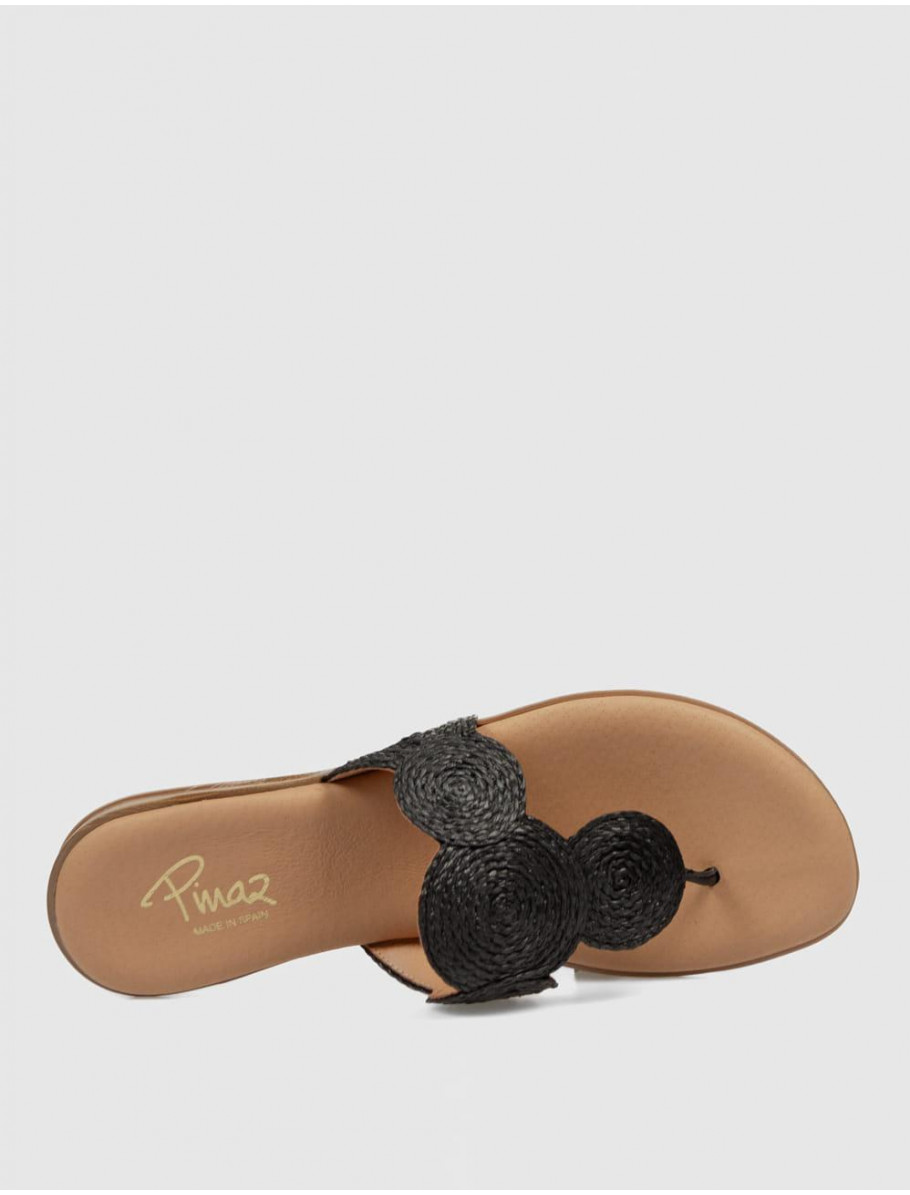 SANDALIA DE DEDO PINAZ 644 NEGRO