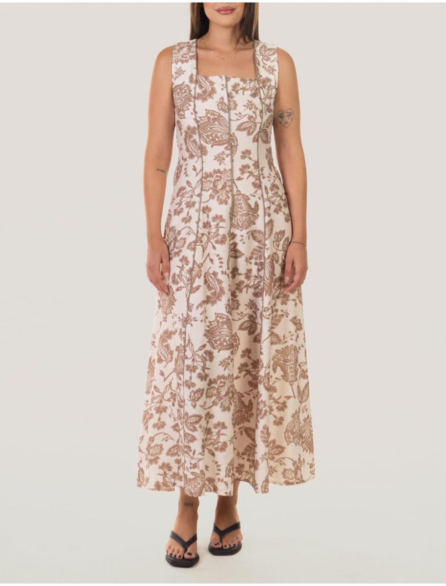VESTIDO OBVIO MANDI BEIG