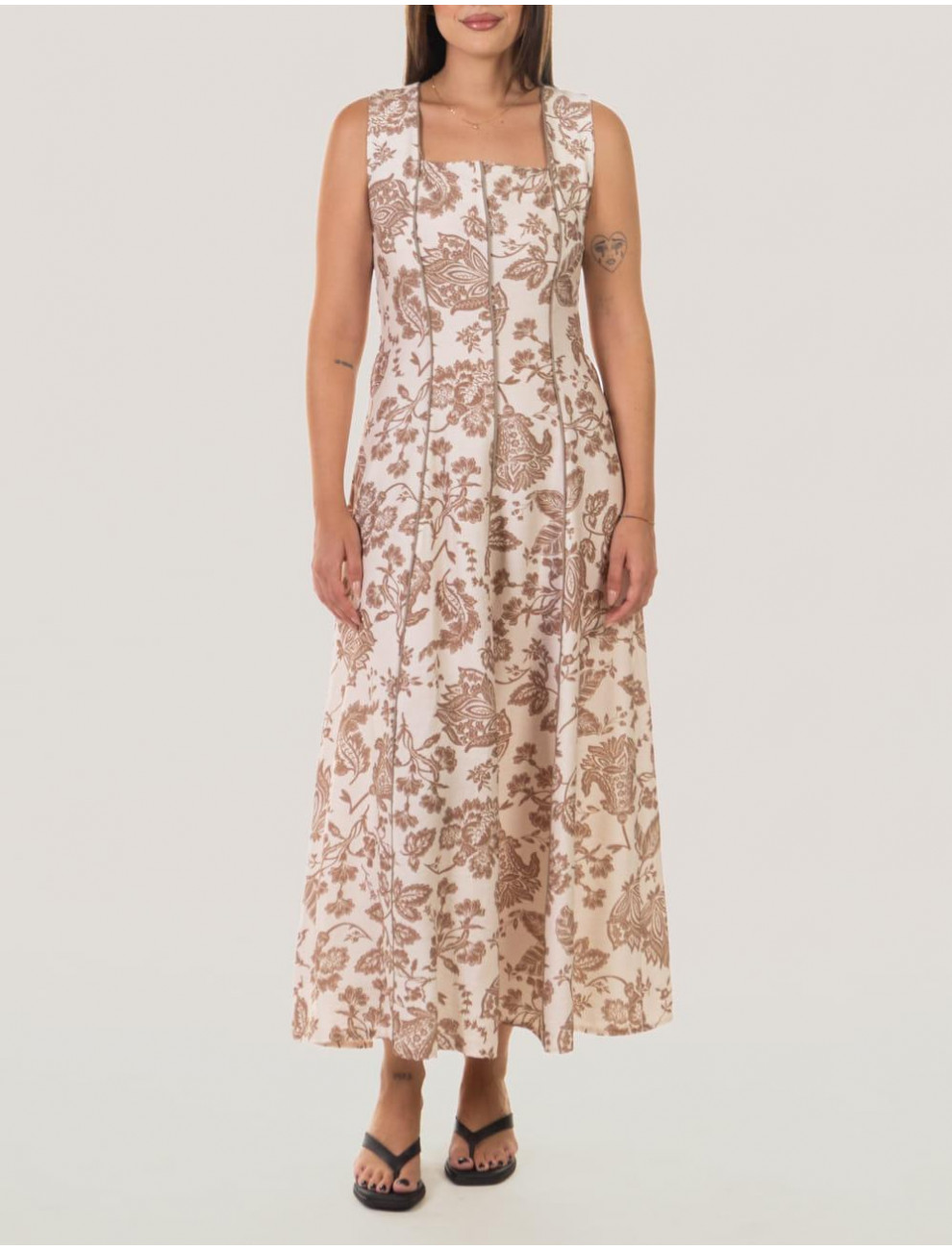VESTIDO OBVIO MANDI BEIG