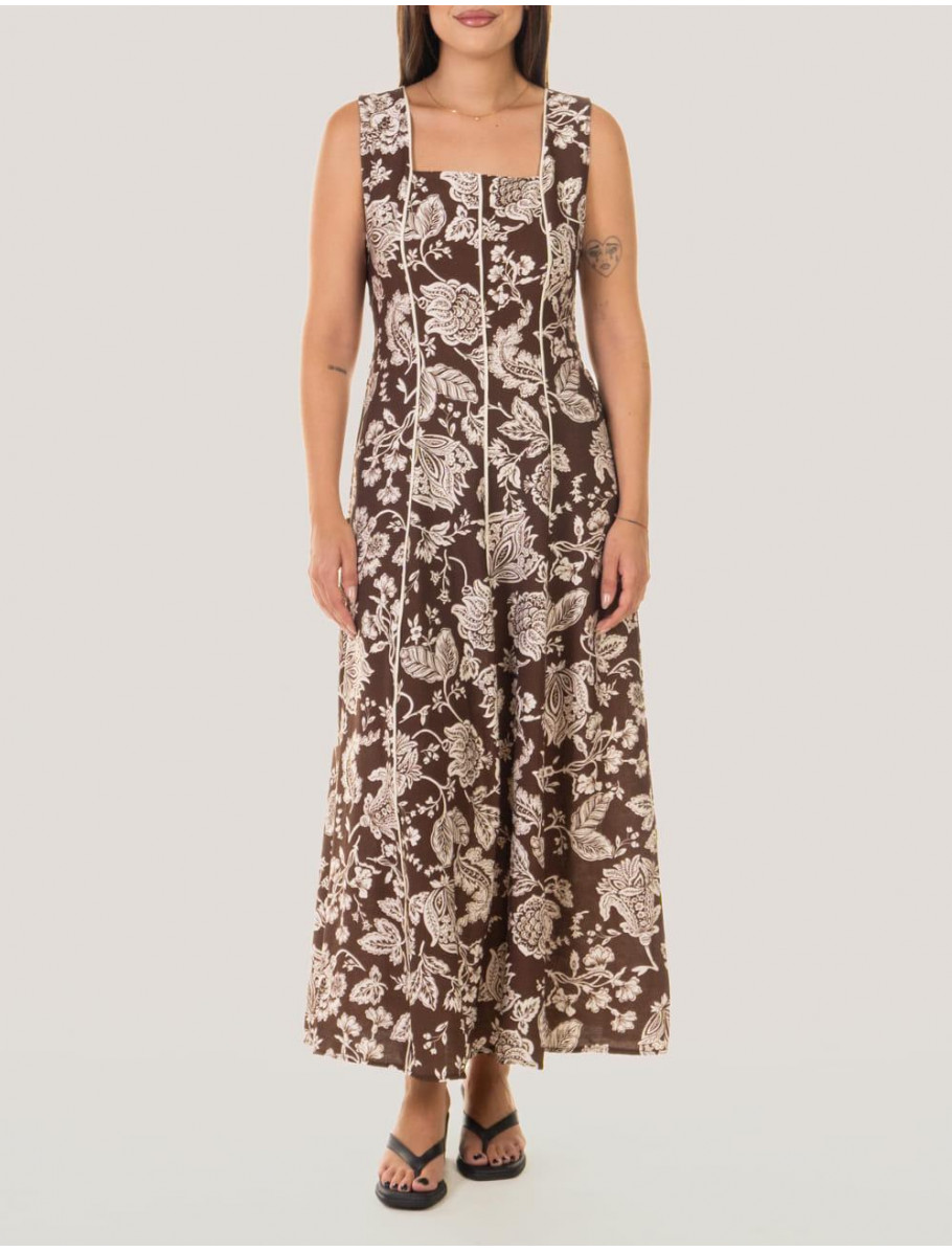 VESTIDO OBVIO MANDI MARRoN