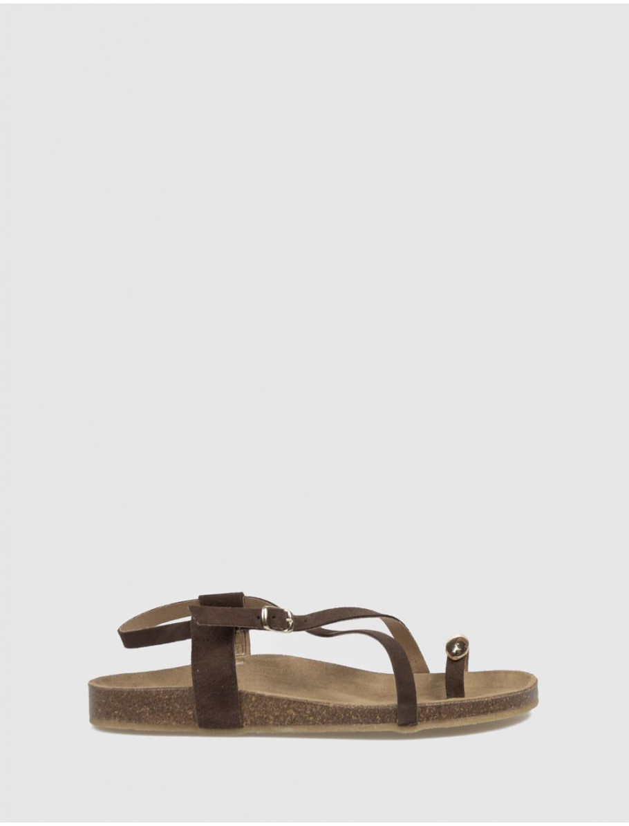 SANDALIA BIO KAMOME SALOME MARRoN