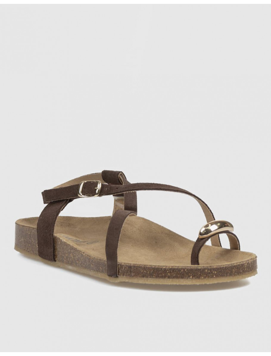 SANDALIA BIO KAMOME SALOME MARRoN
