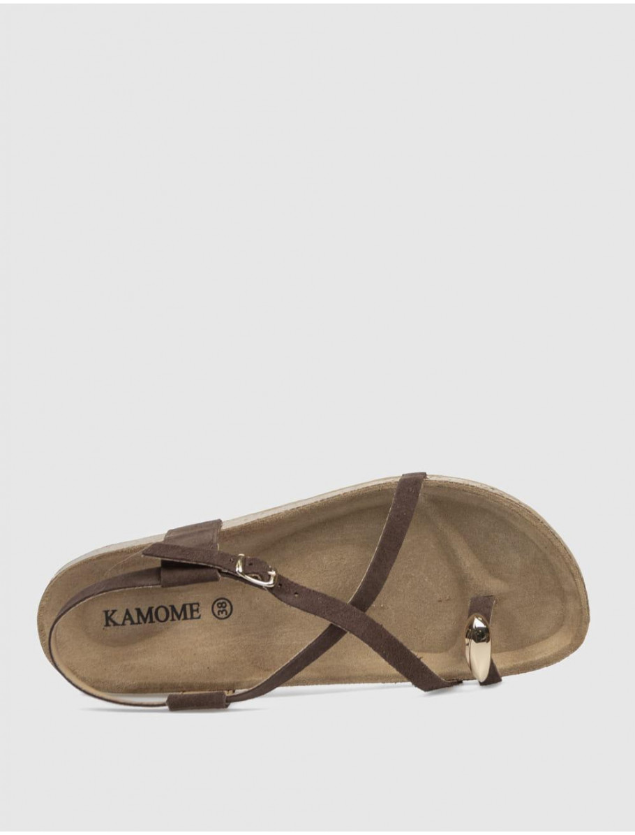 SANDALIA BIO KAMOME SALOME MARRoN