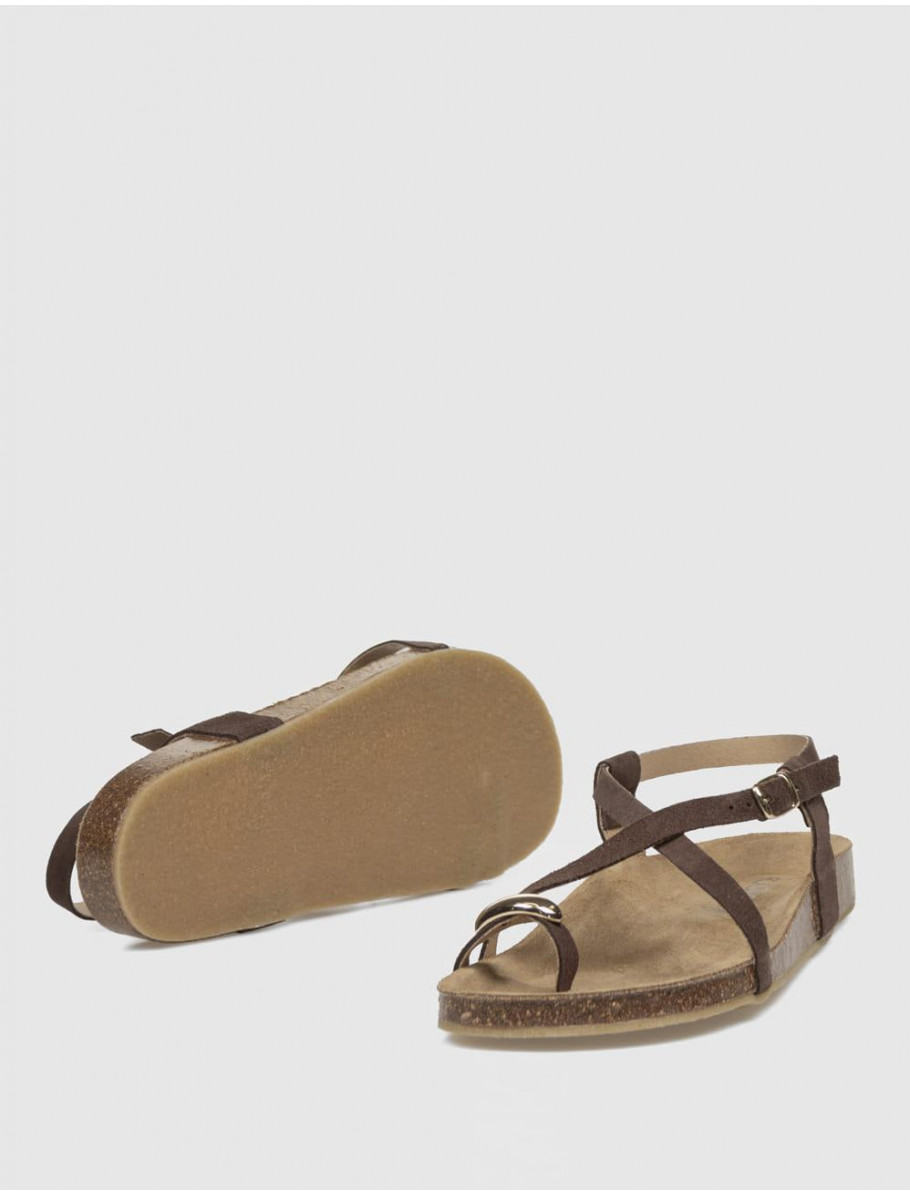 SANDALIA BIO KAMOME SALOME MARRoN