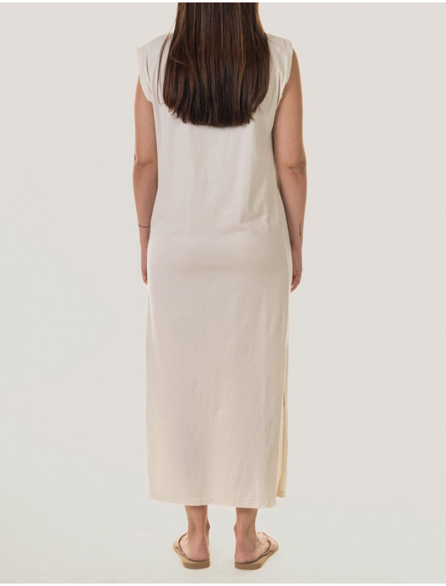 VESTIDO OBVIO BOUALI BEIG