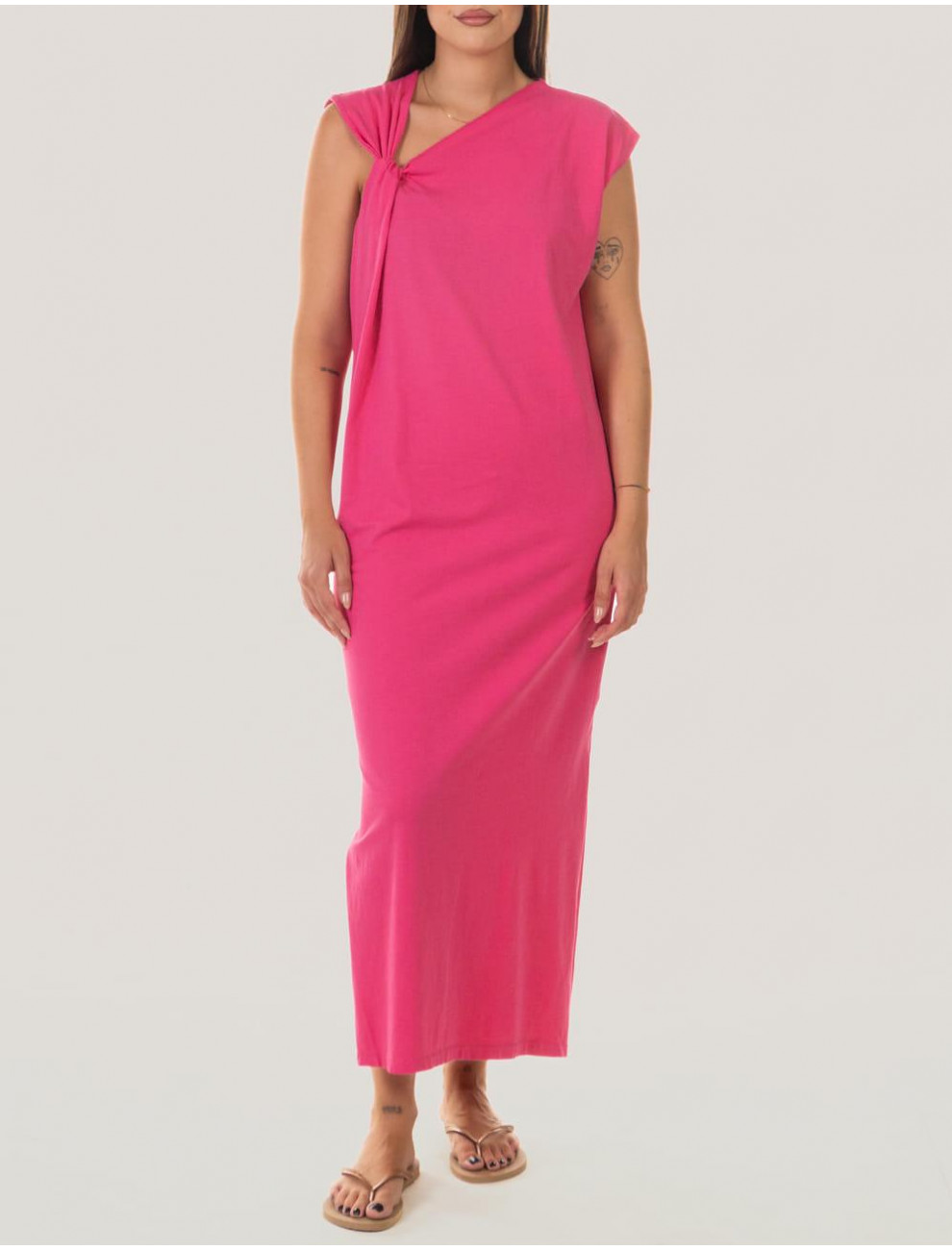 VESTIDO OBVIO BOUALI FUXIA