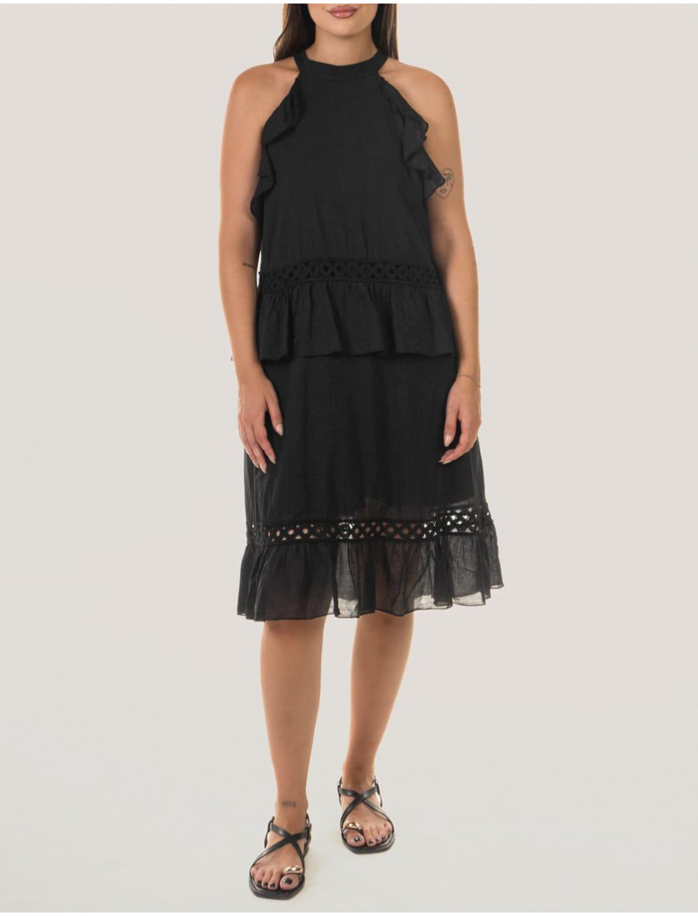 VESTIDO OBVIO DANSO NEGRO