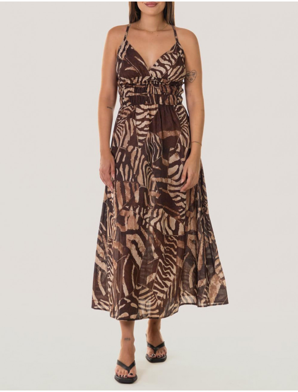 VESTIDO OBVIO SASA MARRoN