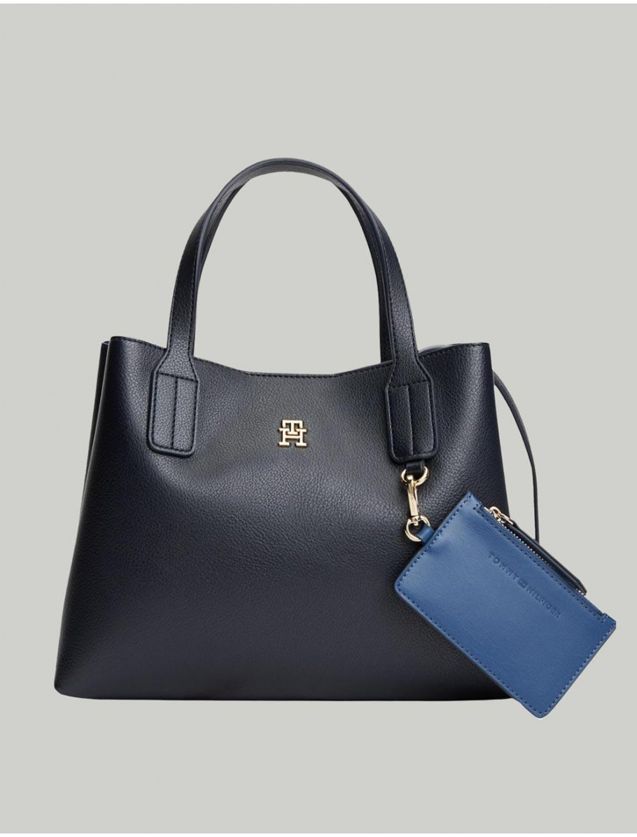 BOLSO TOMMY HILFIGER TH ICON MINI SATCHEL MARINO