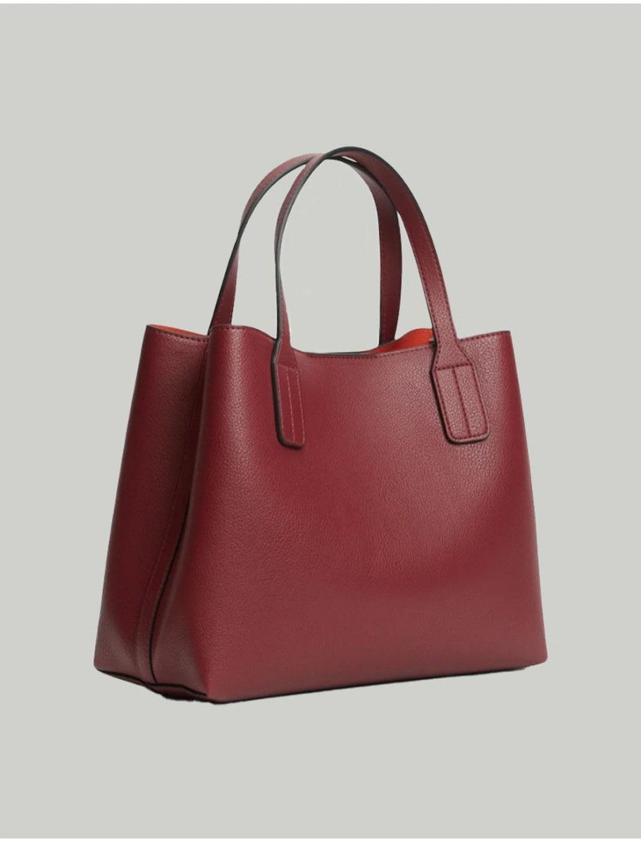 BOLSO TOMMY HILFIGER TH ICON MINI SATCHEL MARRoN