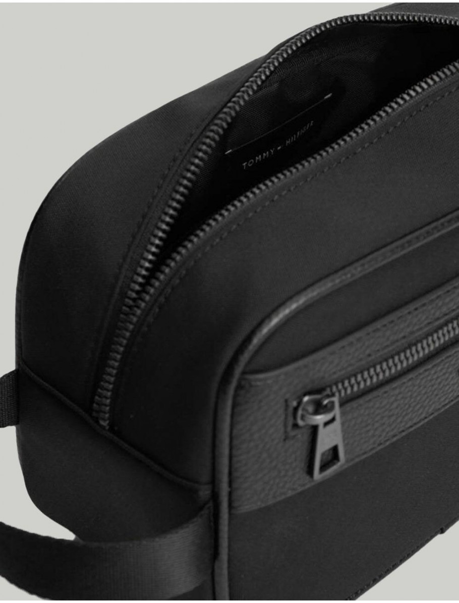 NECESER TOMMY HILFIGER TH REPREVE WASHBAG NEGRO