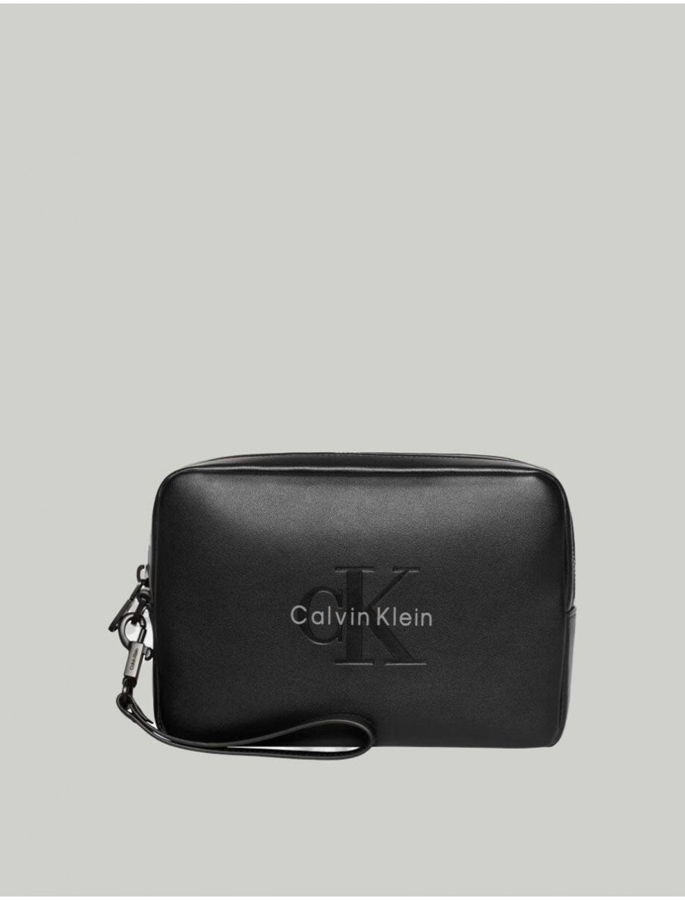 NECESER CALVIN KLEIN BOLD POUCH W HANDLE NEGRO