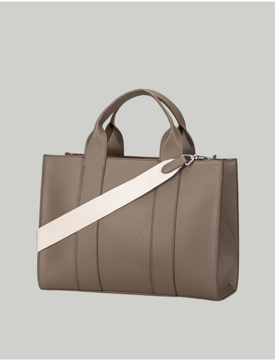 BOLSO KARL LAGERFED K RSG MD SQUARE TOTE PEB EMB GRIS