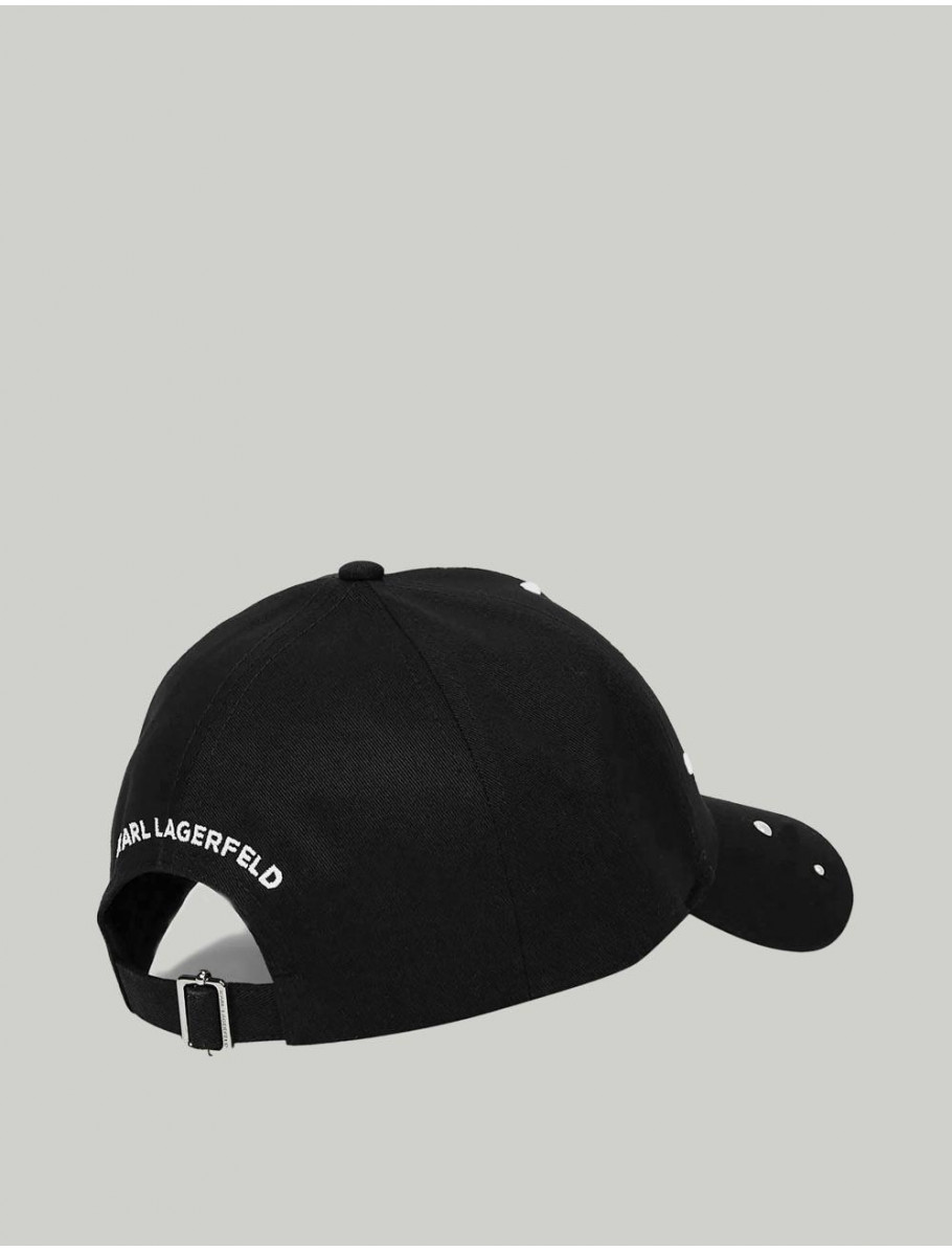 GORRA KARL LAGERFED K RSG PEARLS CAP NEGRO