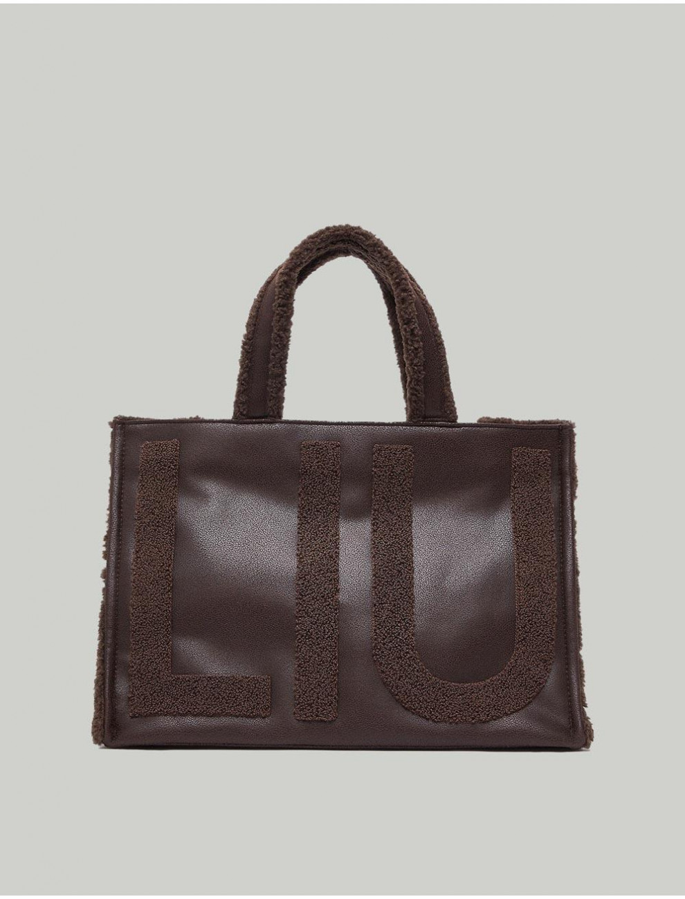 BOLSO LIUJO BOLSOS L TOTE FAKE MONTONE MARRoN